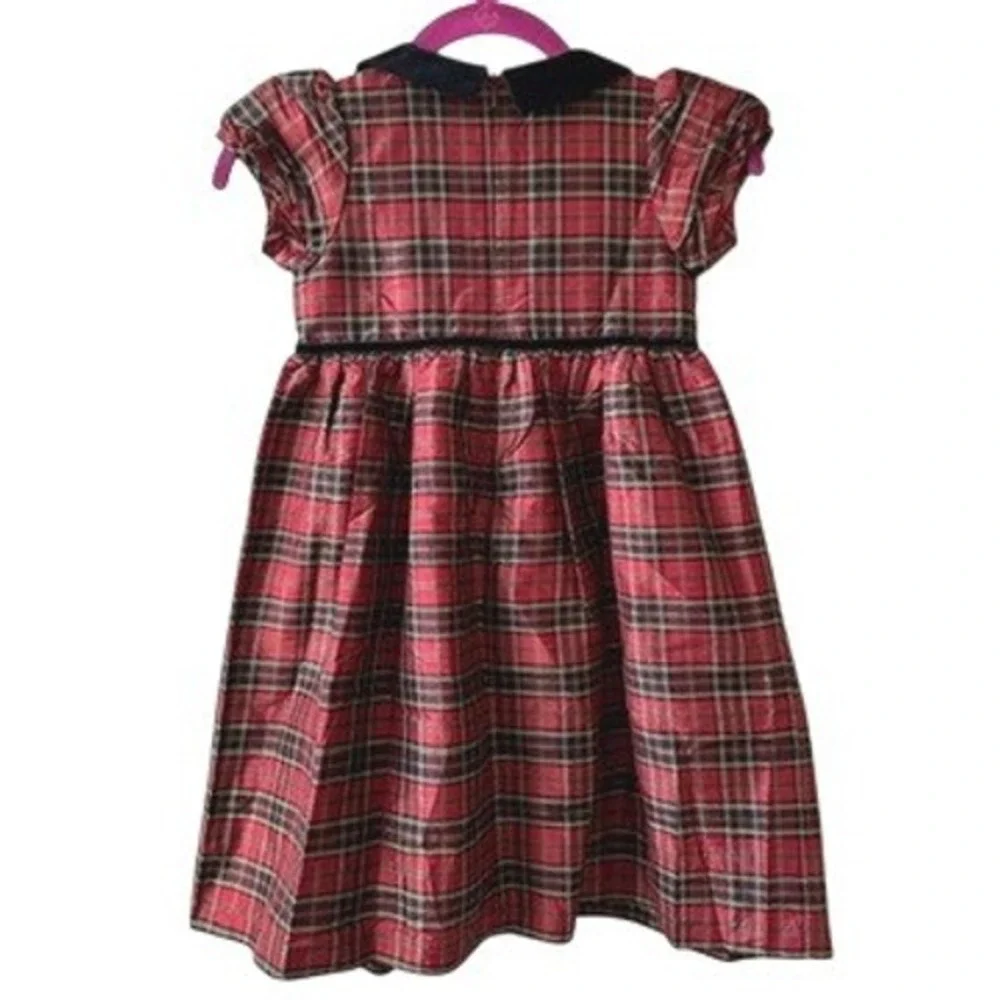 gymboree red holiday dress Girls Red Plaid Holiday Christmas Dress 3t Gymboree